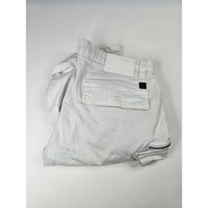 SOBK White Shorts Size 36 Flex Fit Zippered Pockets Cargo Skate Ollie‎ Beach
